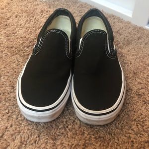 Black slip on vans